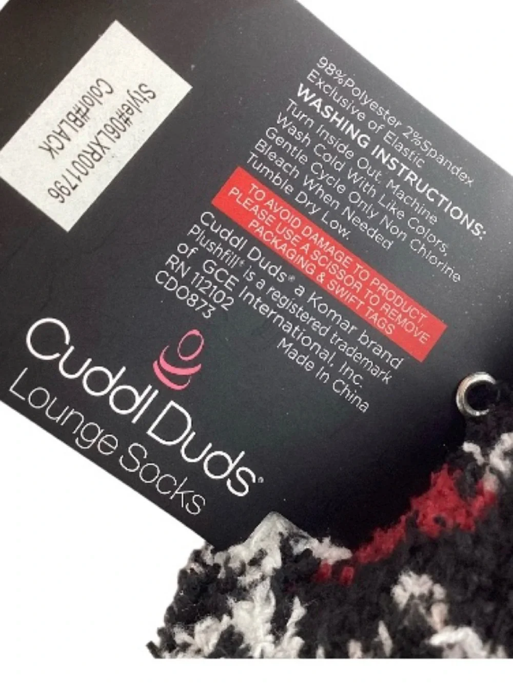 Cuddl Duds Lounge Socks 6 pk. Cozy Socks (NWT) (Shoe Size: 4-10)